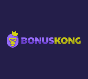 BonusKong logo: purple crowned monkey icon next to the text BONUSKONG in purple and yellow on a dark purple background.