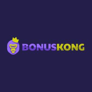BonusKong logo: purple crowned monkey icon next to the text BONUSKONG in purple and yellow on a dark purple background.