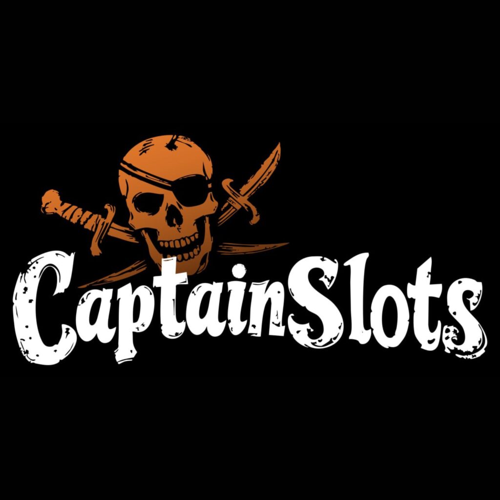 Logo featuring an orange skull with crossed swords on a black background, with the white text 'Captain's Loot' in a bold decorative font.