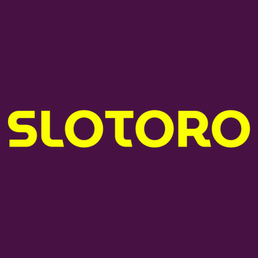 Logo wordmark: SLOTORO in bold yellow on a dark purple background.