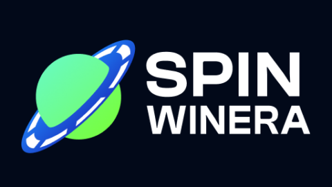 Spin Winera logo: green planet with a blue ring beside bold white SPIN WINERA on a dark background.