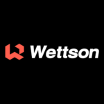 Wettson logo: orange hex icon followed by bold white 'Wettson' text on a black background.