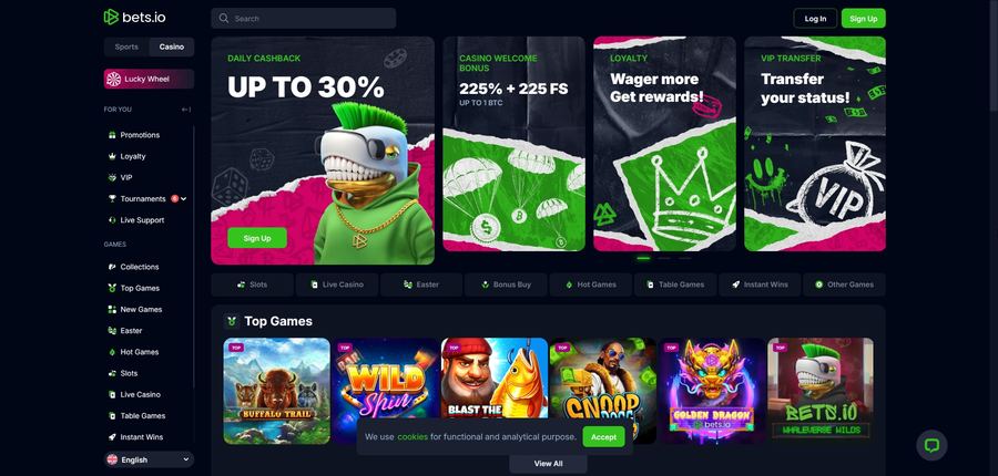 Le site Bets.io