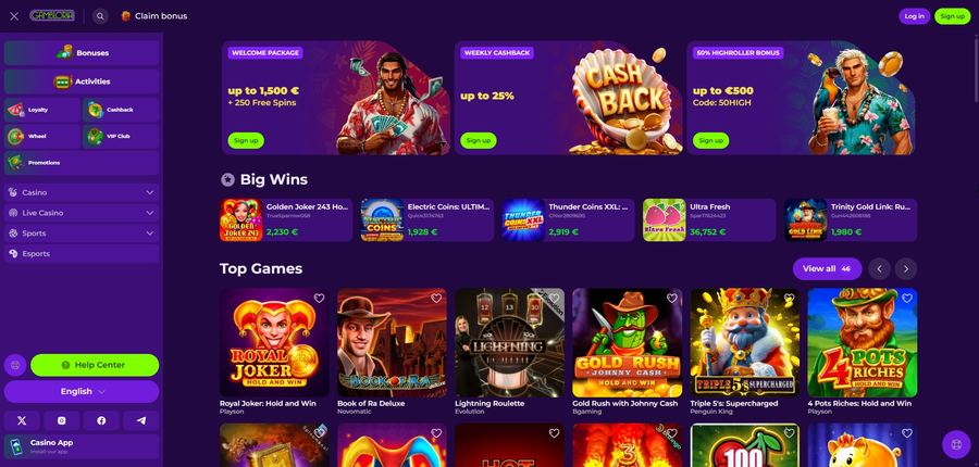 Le site Gambloria