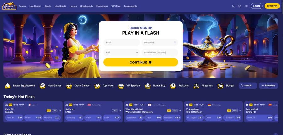 Le site Jasmin Slots