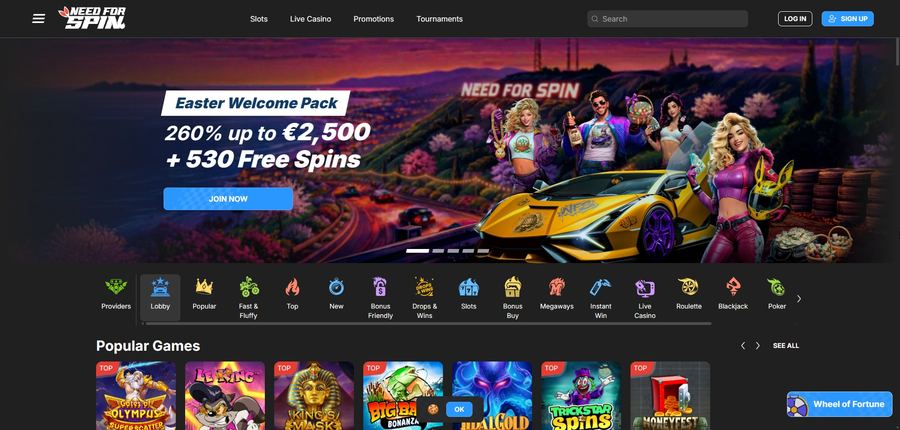 Le site Needforspin