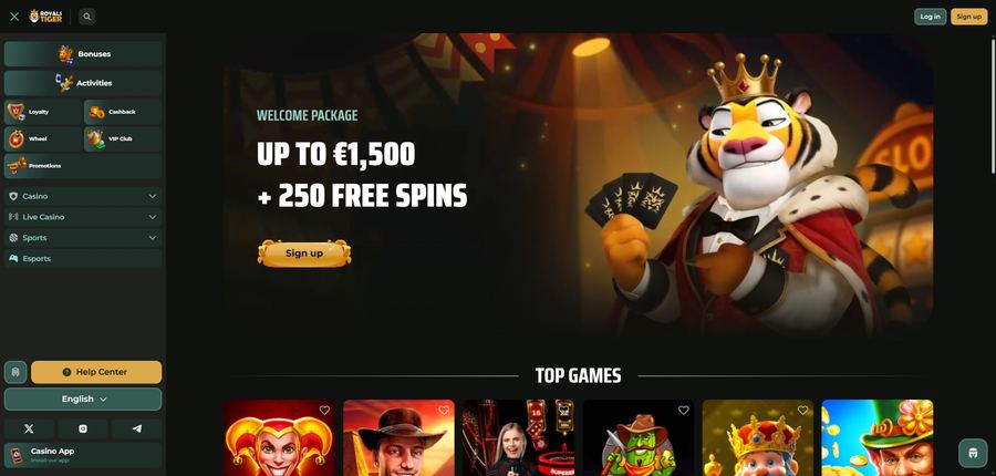 Le site Royals Tiger