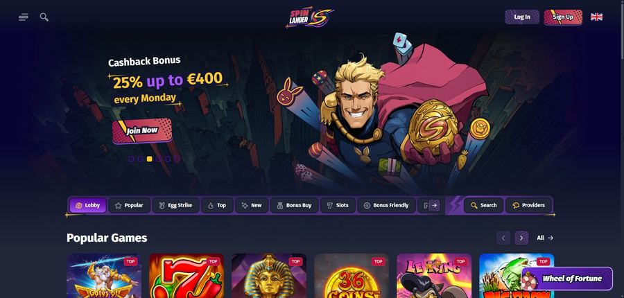 Le site Spinlander
