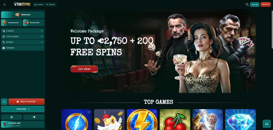 Le site Tony Spins